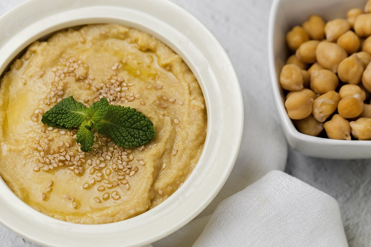 Hummus, una de las recetas con aceite de oliva virgen extra