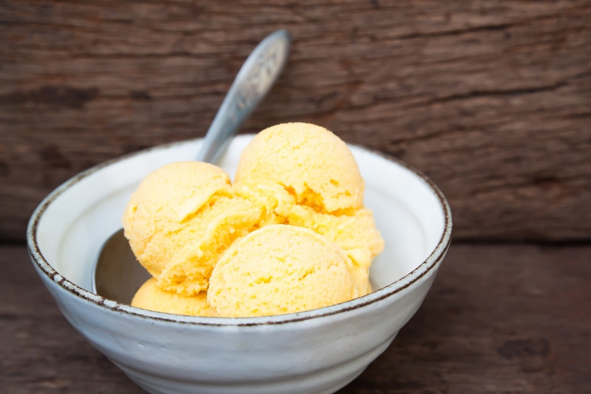 Receta de helado de aceite de Oliva